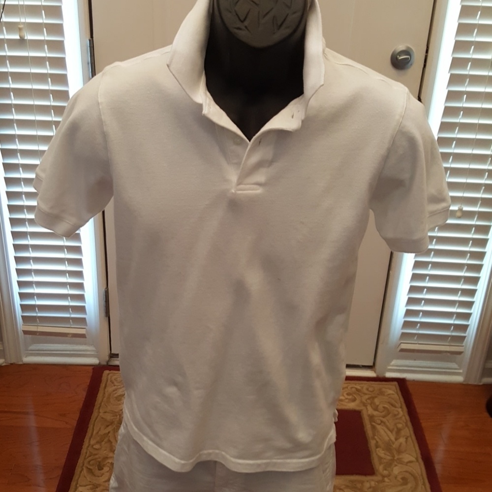 Boys White Polo Style Shirt